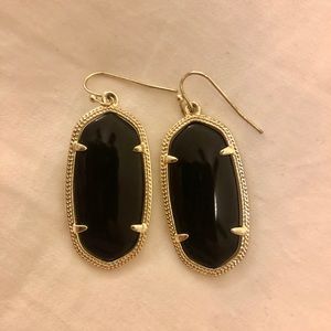 Kendra Scott Elle Gold And Black Earrings